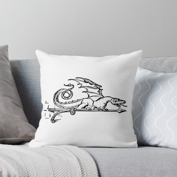 Item preview, Green Dragon Tavern Sign, Black, Transparent Background designed and sold by AndrewCotten.