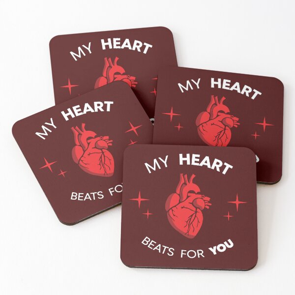 Item preview, My Heart Beats For You Quote designed and sold by YasserCreatives.