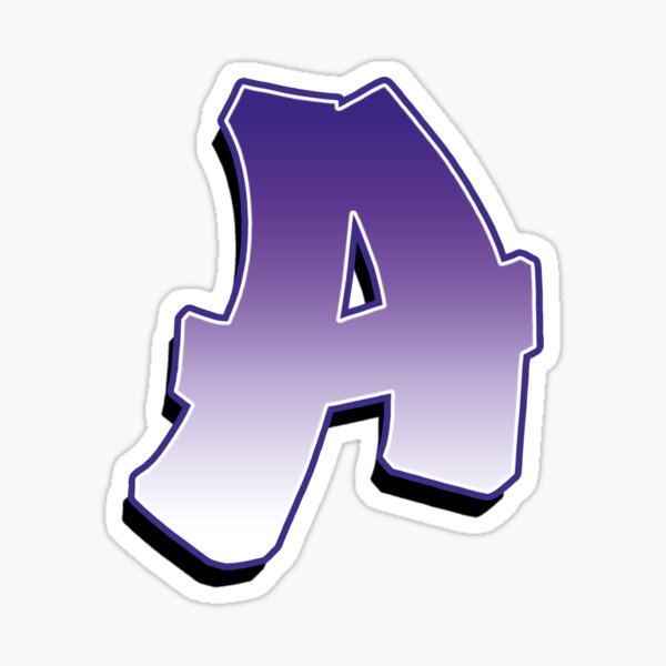 Letter A - Purple Sticker