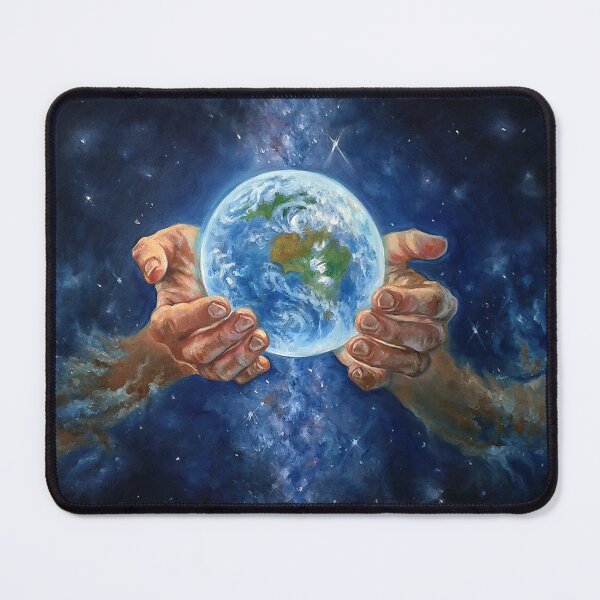 Item preview, Heal the world / Holding the world in your hand / Protect Gaia / Environmental protection / Care for your future oilpainting artwork designed and sold by Lotusalchemy.