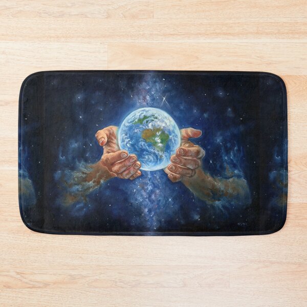 Item preview, Heal the world / Holding the world in your hand / Protect Gaia / Environmental protection / Care for your future oilpainting artwork designed and sold by Lotusalchemy.