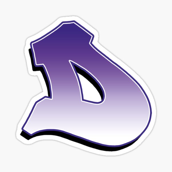Letter D - Purple Sticker