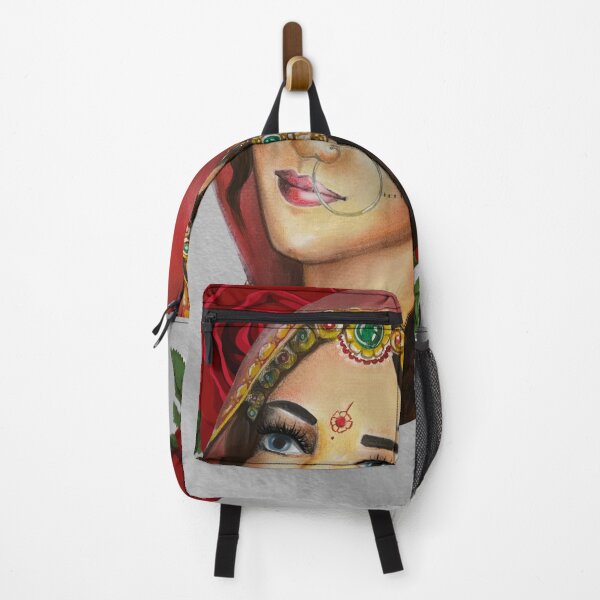 Item preview, Pakistani Truck Art Style Woman With Roses designed and sold by Hints-of-Home.