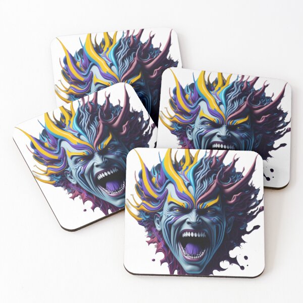 Artikelvorschau, Psycho Head #13 Teil der Psycho Heads-Sammlung entworfen und verkauft von Psychedelic Psychos.