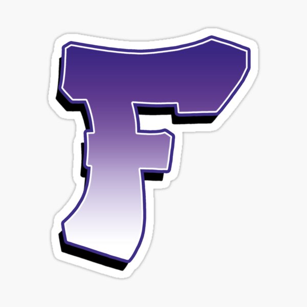 Letter F - Purple Sticker