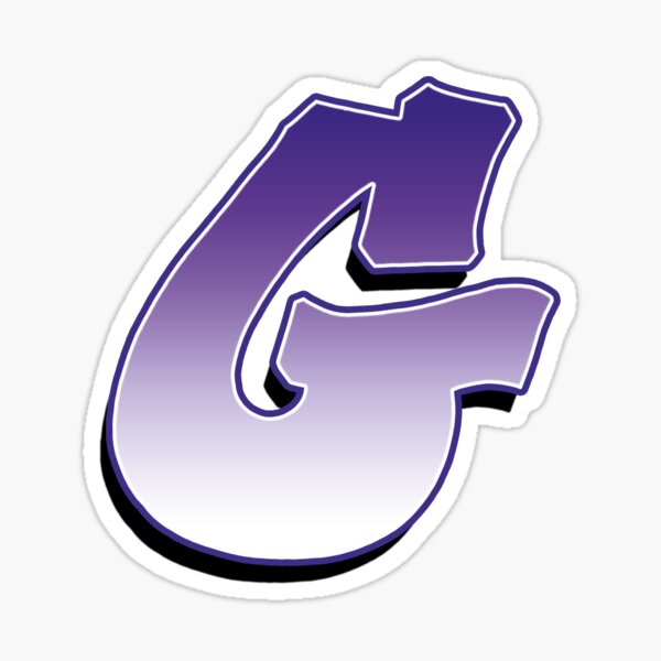 Letter G - Purple Sticker