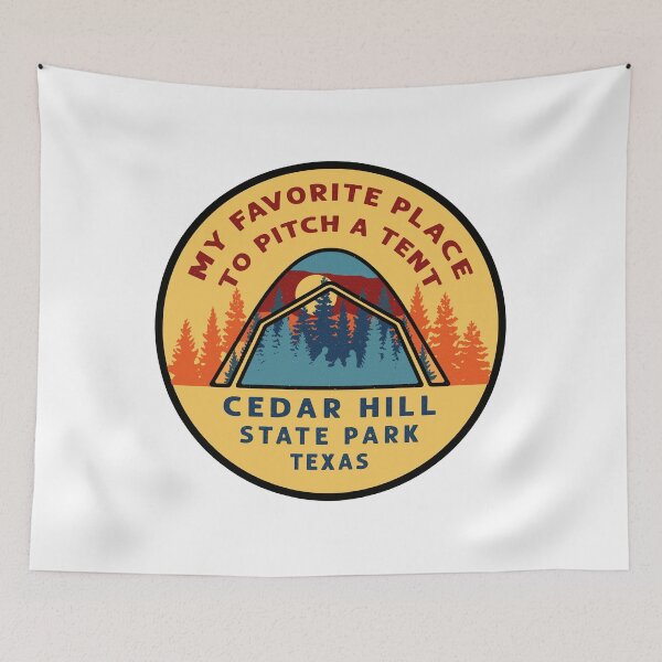 Item preview, Cedar Hill State Park Texas Tent Patch designed and sold by VanyaKar.