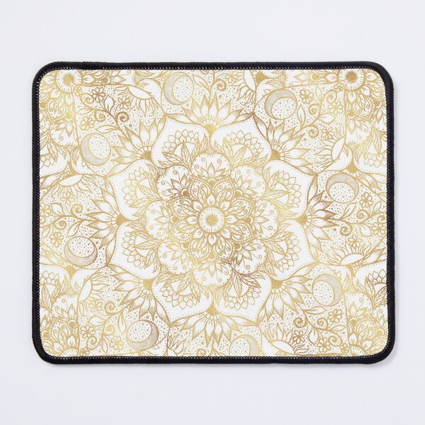 Item preview, Elegant White Gold Mandala Floral designed and sold by NdesignTrend.