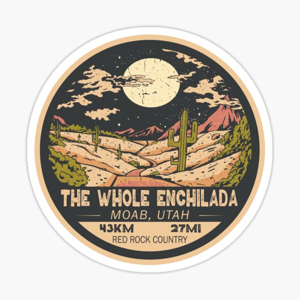Item preview, The Whole Enchilada Trail | Utah | Mountain Biking designed and sold by KrisSidDesigns.