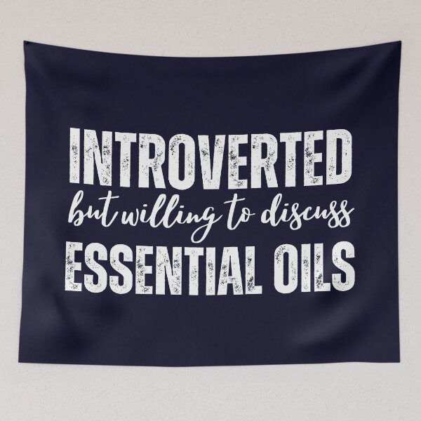 Item preview, Introverted By Willing To Discuss Essential Oils designed and sold by SunfullyYours.
