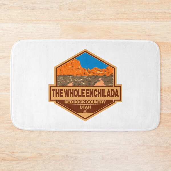 Item preview, The Whole Enchilada Trail Utah Travel Art Badge designed and sold by KrisSidDesigns.