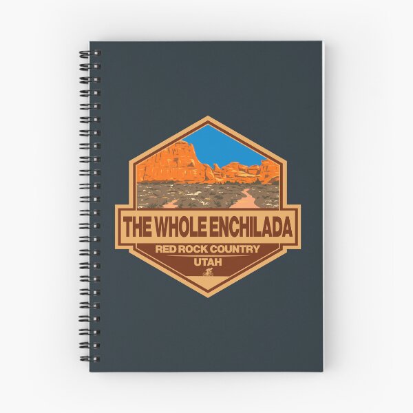 Item preview, The Whole Enchilada Trail Utah Travel Art Badge designed and sold by KrisSidDesigns.