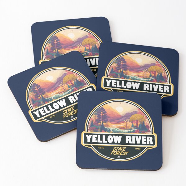 Item preview, Yellow River State Forest Iowa Emblem designed and sold by KrisSidDesigns.