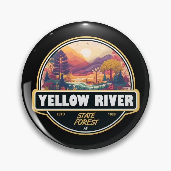 Artikelvorschau, Wappen des Staatswalds von Yellow River, Iowa entworfen und verkauft von KrisSidDesigns.