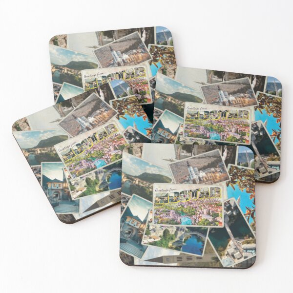 Item preview, Greetings from Mostar in Bosna and Herzegovina Vintage style retro design designed and sold by DeveloperProp0.