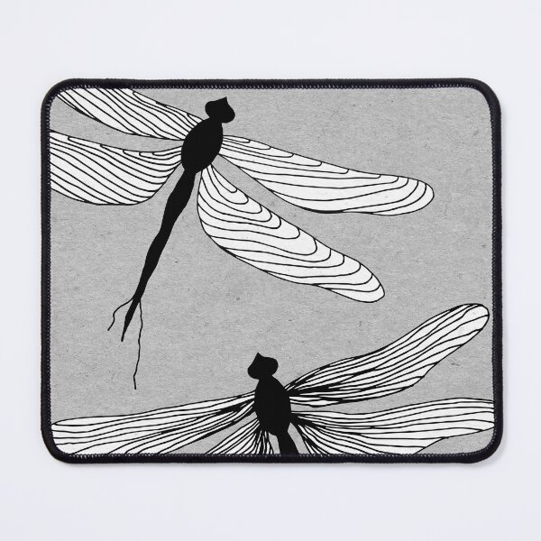 Item preview, Dragonflies · Gray Dragonflies designed and sold by mariaiao.