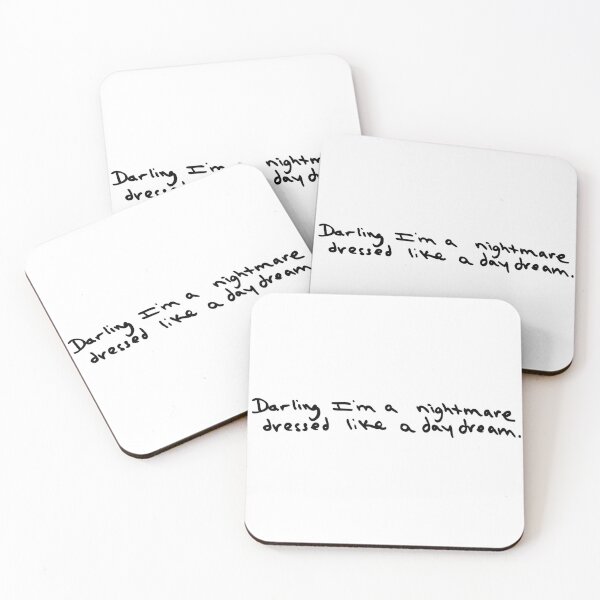 Taylor Swift All Too Well Lyrics Coasters (Set of 4) for Sale by