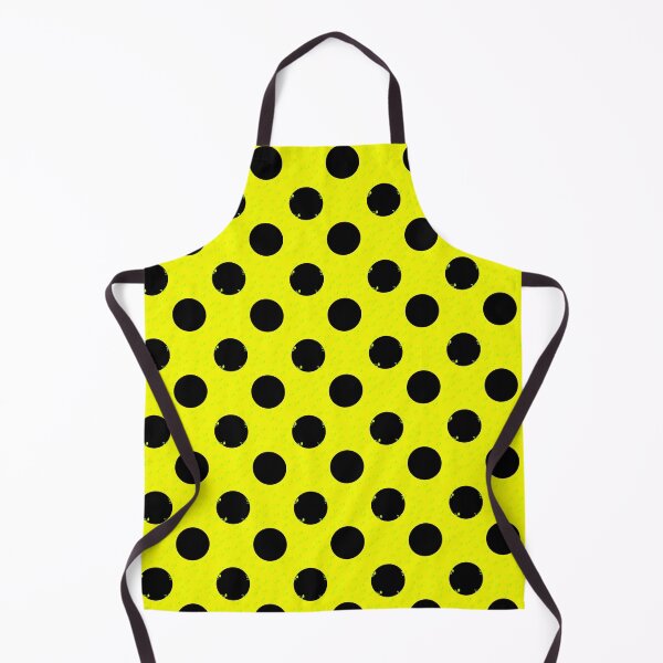 Item preview, Yellow Black Polka Dots designed and sold by PatternTitan.