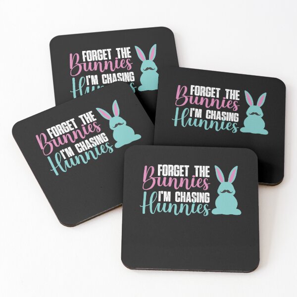 Item preview, Forget the Bunnies Im Chasing Hunnies easter bunny leopard print designed and sold by SIMPLINZ.