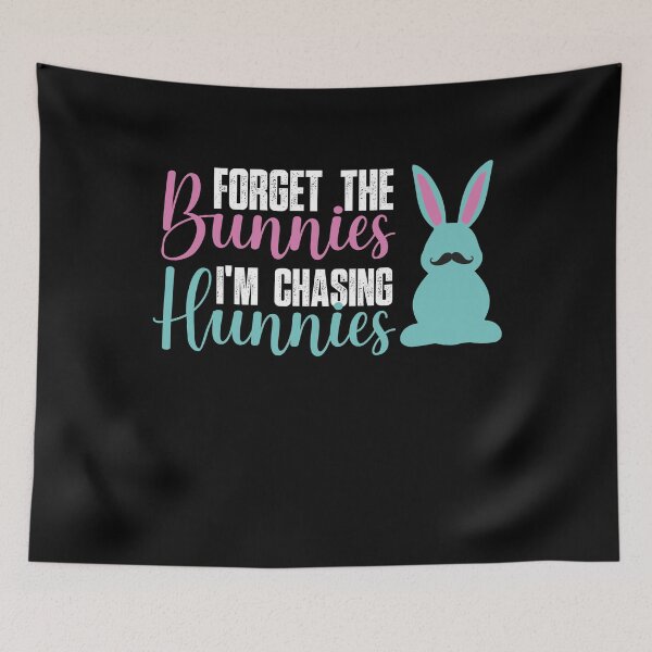 Item preview, Forget the Bunnies Im Chasing Hunnies easter bunny leopard print designed and sold by SIMPLINZ.