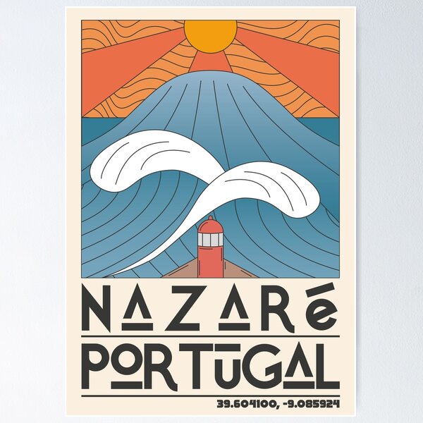 Item preview, Nazare Portugal Retro Travel designed and sold by JDP--Designs.