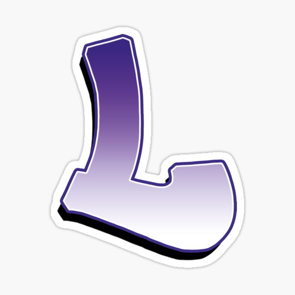 Letter L- Purple Sticker