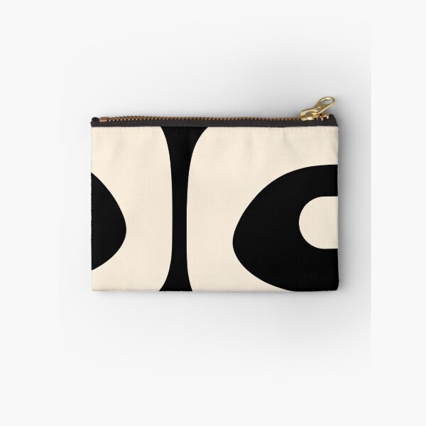 Item preview, Retro Piquet Mid Century Modern Abstract Pattern 2 in Black and Almond Cream designed and sold by kierkegaard.
