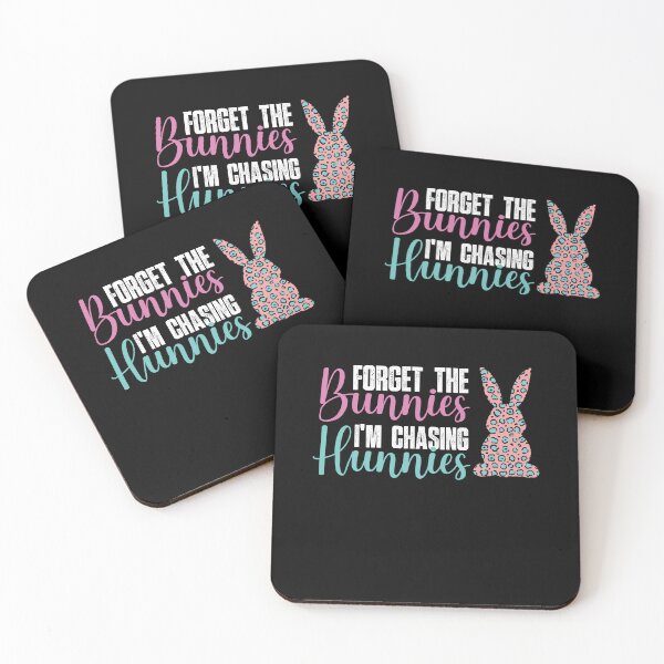 Item preview, Forget the Bunnies Im Chasing Hunnies easter bunny leopard print designed and sold by SIMPLINZ.