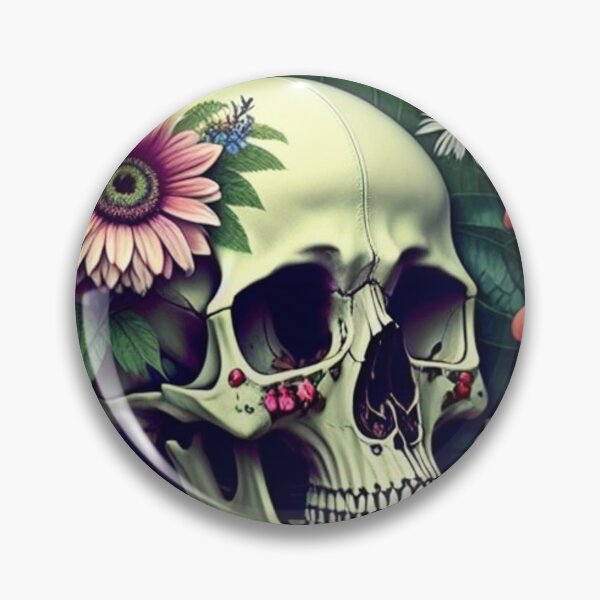 Item preview, Floral Skull designed and sold by BiancaDPetals.