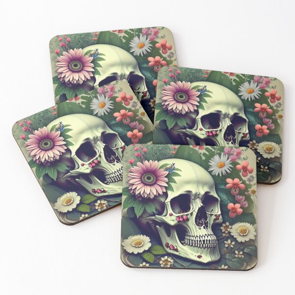 Item preview, Floral Skull designed and sold by BiancaDPetals.
