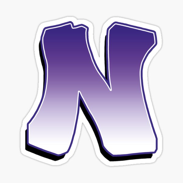 Letter N - Purple Sticker