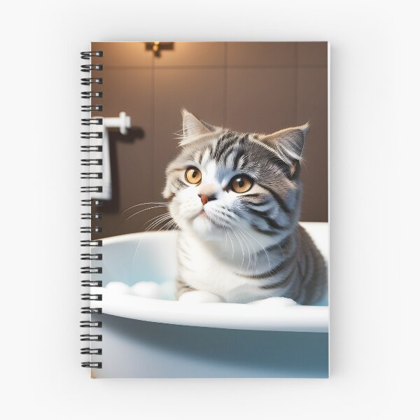 Item preview, Cat Taking a Bath - Modern Digital Art designed and sold by Ai-michiart.
