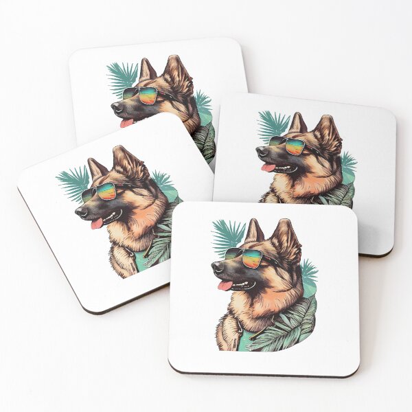 Item preview, summertime sticker german shepherd  designed and sold by jinif.