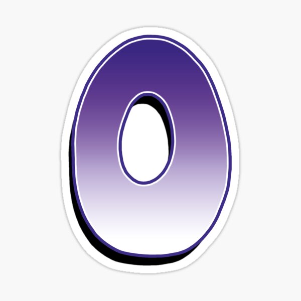Letter O - Purple Sticker