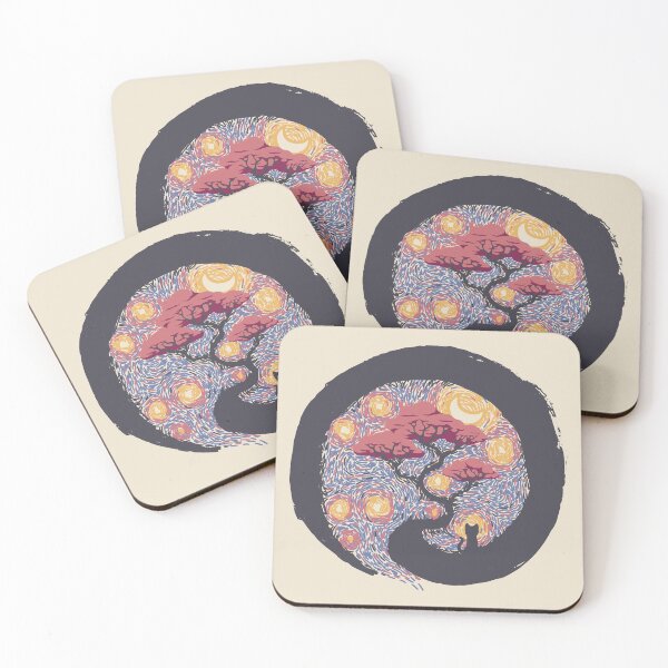 Item preview, Sumie Starry Night Cat by Tobe Fonseca designed and sold by Tobe Fonseca®.