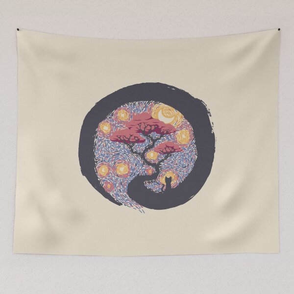 Item preview, Sumie Starry Night Cat by Tobe Fonseca designed and sold by Tobe Fonseca®.