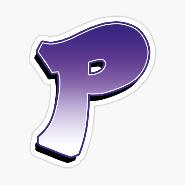Letter P - Purple Sticker