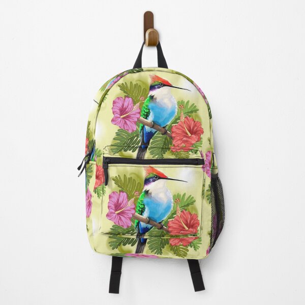 Item preview, Hummingbird resting and Hibiscuses designed and sold by BluedarkArt.