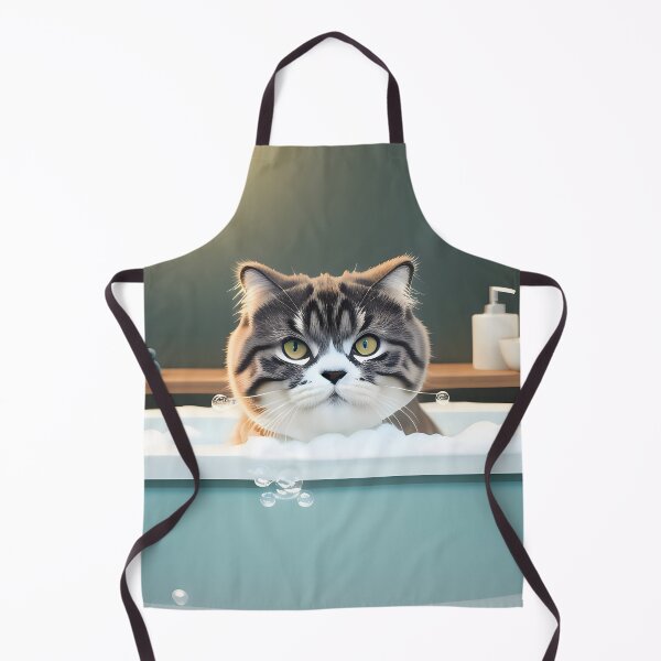 Item preview, Cat Taking a Bath - Modern Digital Art designed and sold by Ai-michiart.
