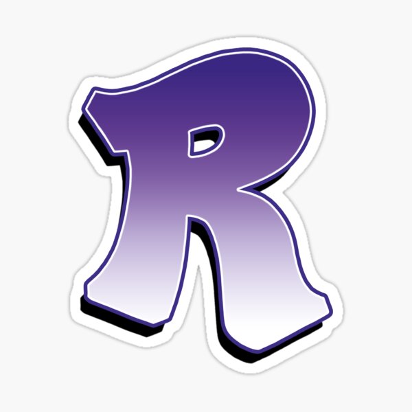 Letter R - Purple Sticker