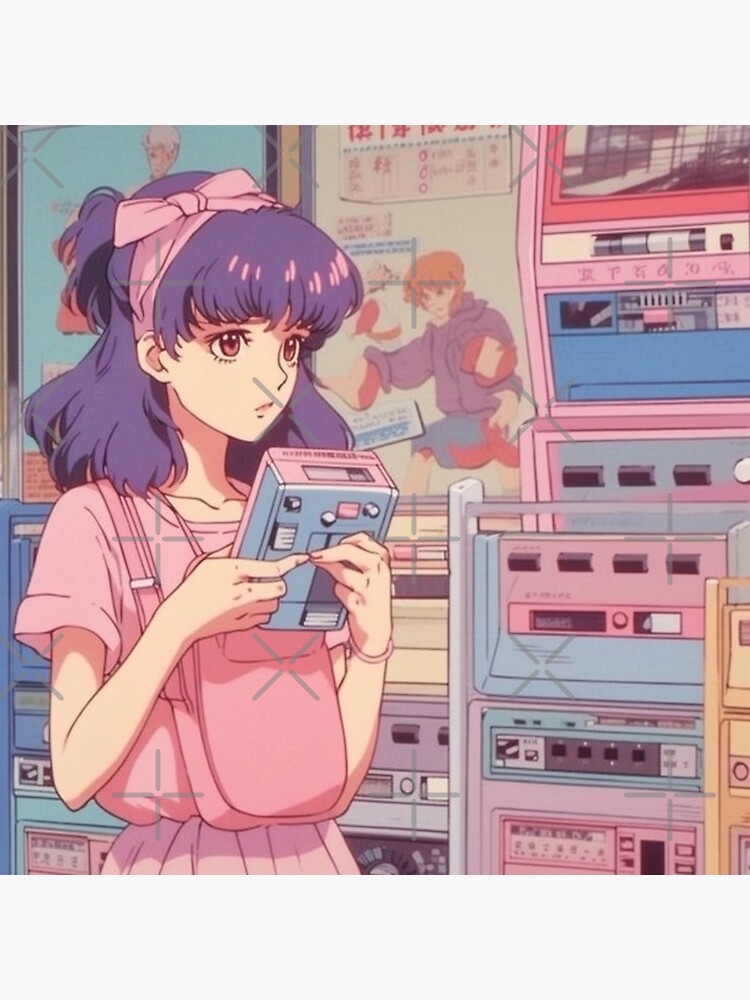 80s Aesthetic Anime Girl