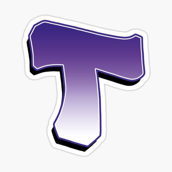 Letter T - Purple Sticker