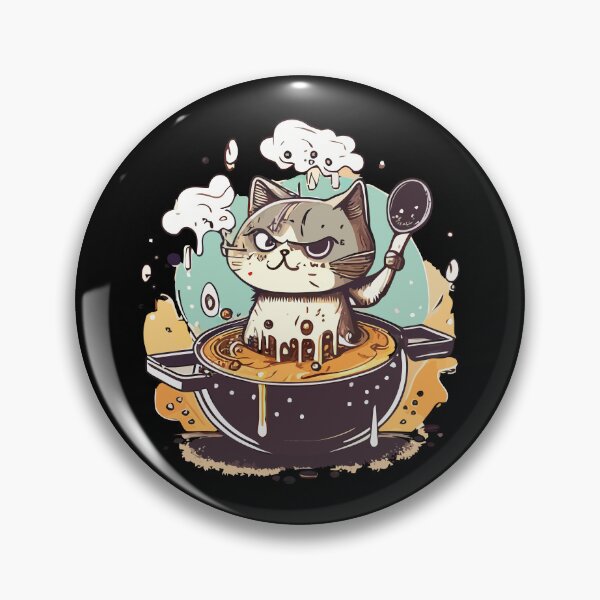 Item preview, Funny cat cooking soup designed and sold by Pixelish.