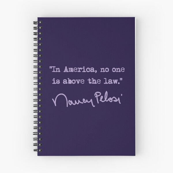 Item preview, In america, no one is above the law. - Nancy Pelosi (lavender) designed and sold by Thelittlelord.