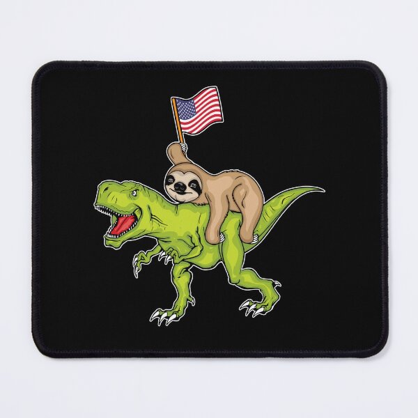 Item preview, USA Flag Gift Dinosaur Sloth USA 4th Of July designed and sold by DSWShirts.