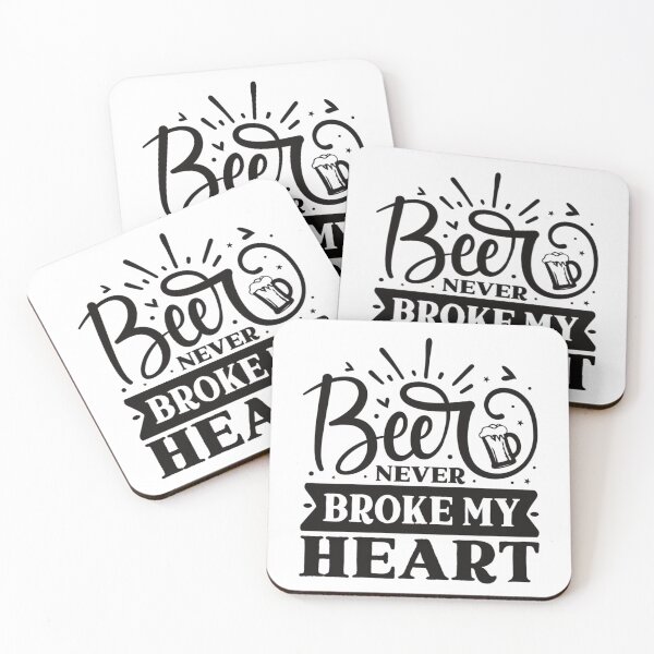 Item preview, Beer never broke my heart  designed and sold by Blackstar Design Studio.