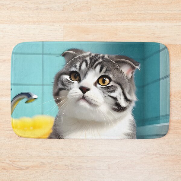 Item preview, Cat Taking a Bath - Modern Digital Art designed and sold by Ai-michiart.