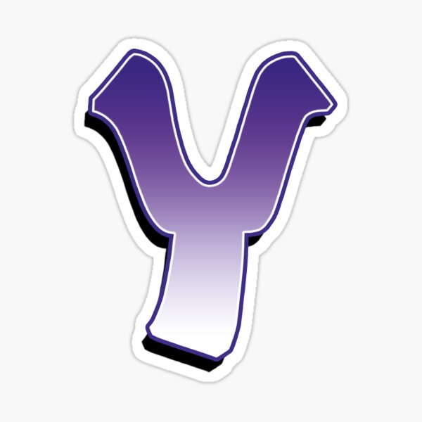 Letter Y - Purple Sticker