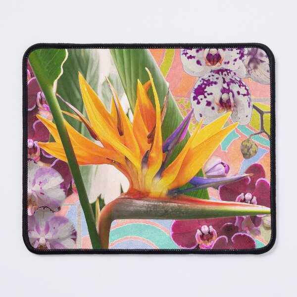 Item preview, Gorgeous strelitzia with orchids - exotic collage designed and sold by MarionsArt.