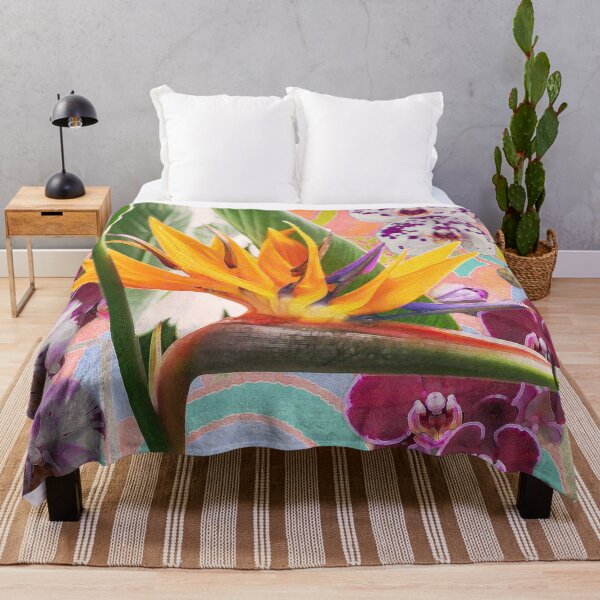 Item preview, Gorgeous strelitzia with orchids - exotic collage designed and sold by MarionsArt.